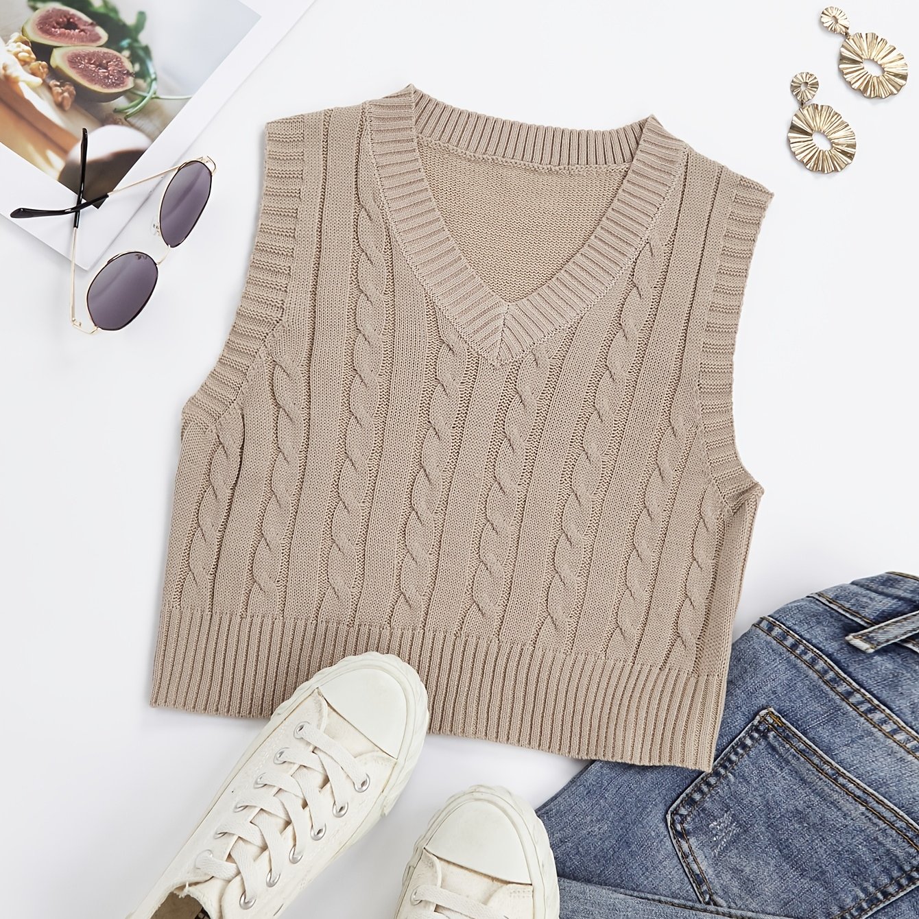 TEMU Sweater Vest For Women, Vest Tops For Women, Women Sweater Vest, Vest For Women, Vest Women