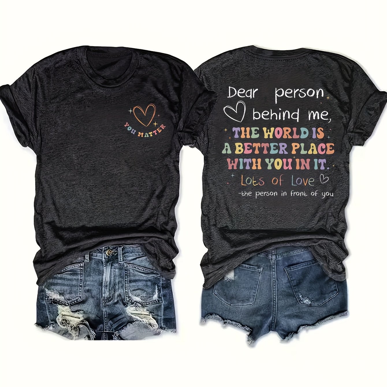 E-shop Europäisches Amerikanisches Mode-Front- Rückseiten-Blumen-Damen-T-Shirt
