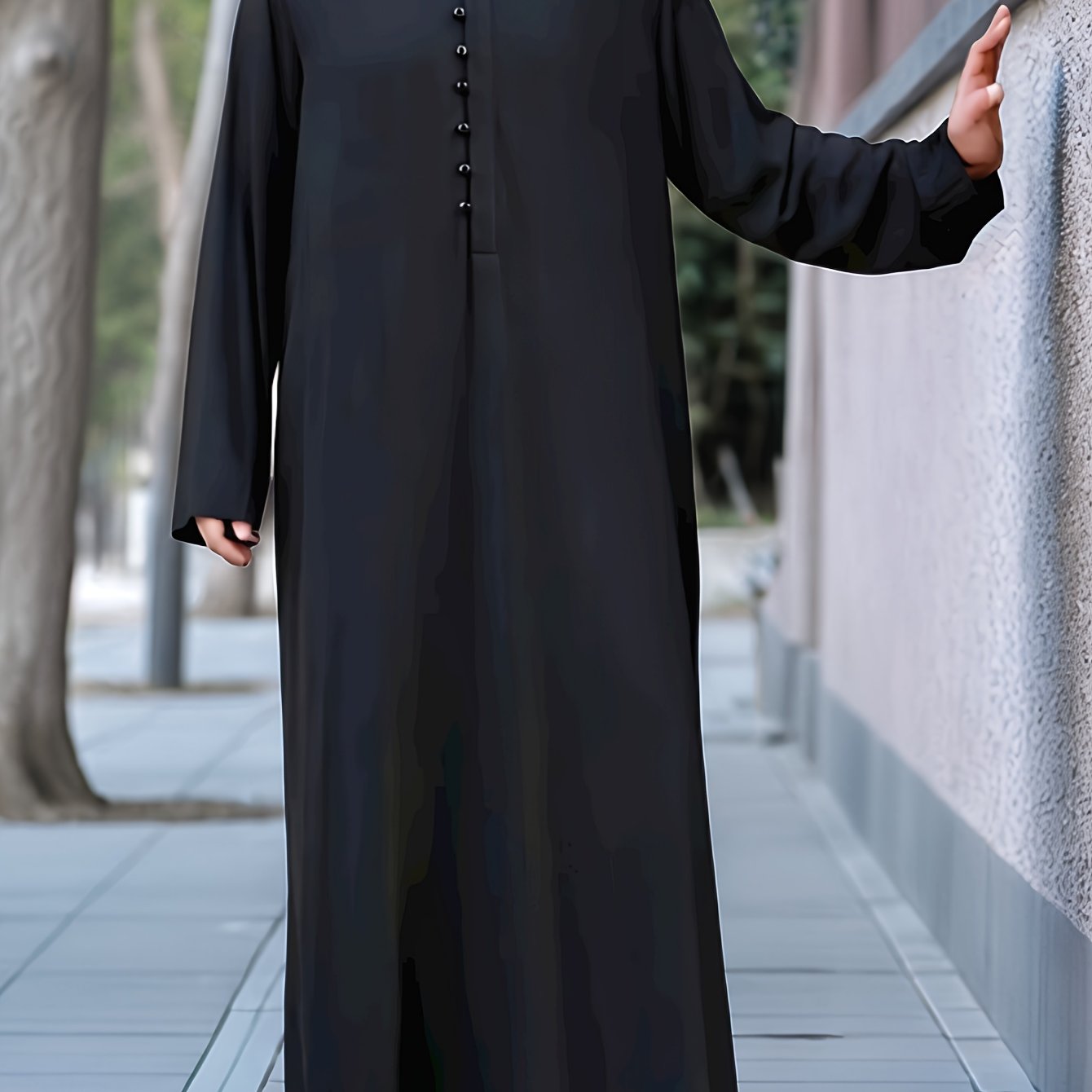 E-shop Ein hochwertiger traditioneller arabischer Herren-Kleidung für Freizeitgebrauch aus bequemem und atmungsaktivem Stoff, geeignet für Eid al-Fitr,