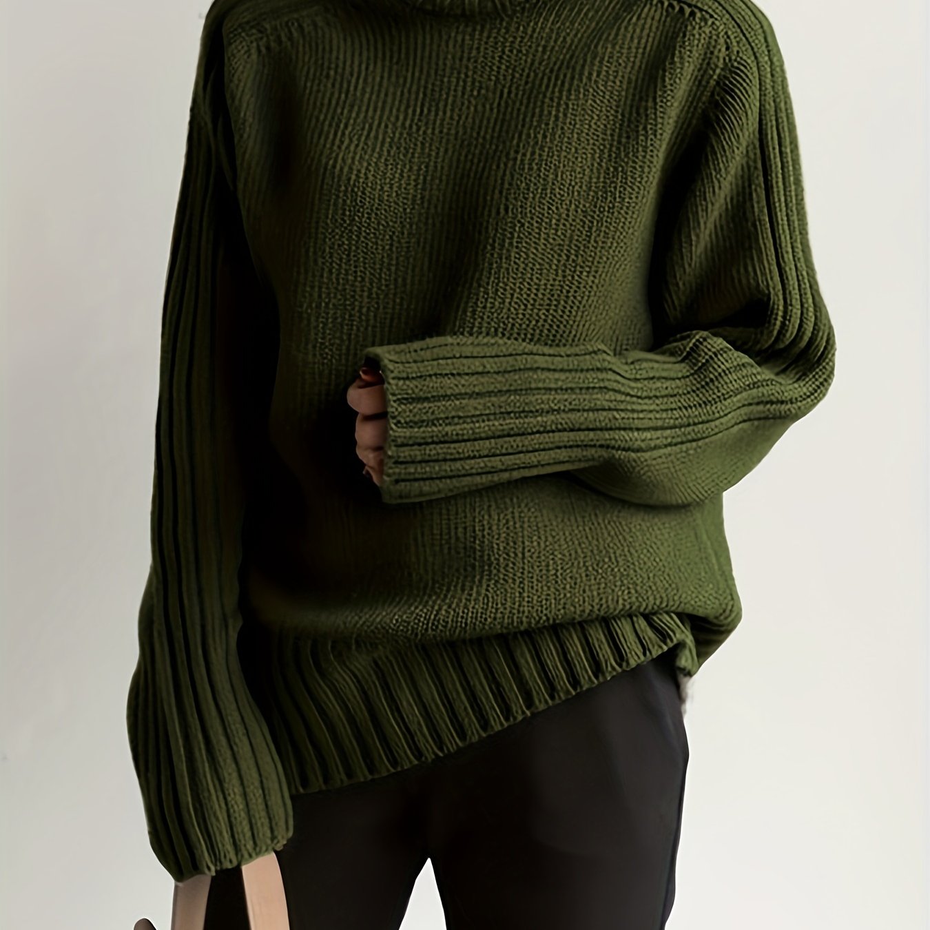 High-neck Solid /winter Base Layer Sweater For Women Yy102159, Women's Pullover, Ladies' Sweater