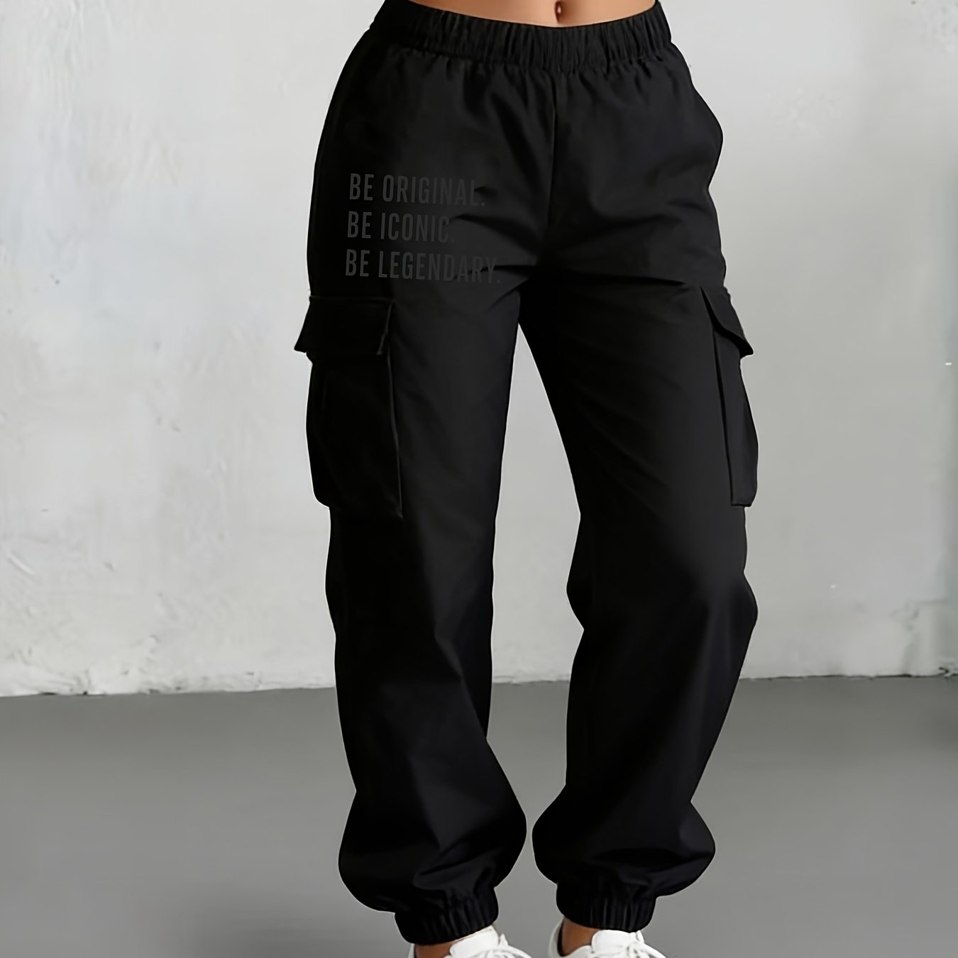 TEMU New Arrival - Women's Trousers (single Piece), Multi-pocket Cargo Style, Fashionable Long Pants, Machine Washable Durable Fabric - Suitable For