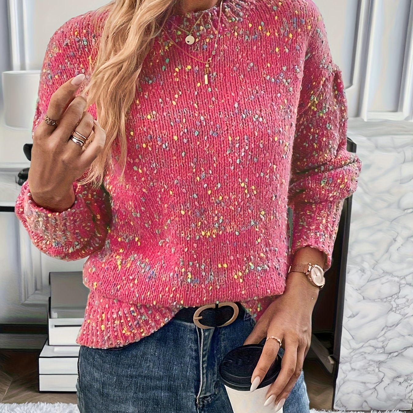 Image of Drop Shoulder Pullover Top
