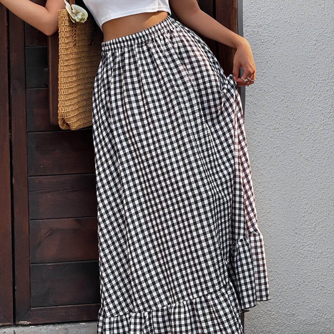 TEMU Women's Casual A-line Skirt