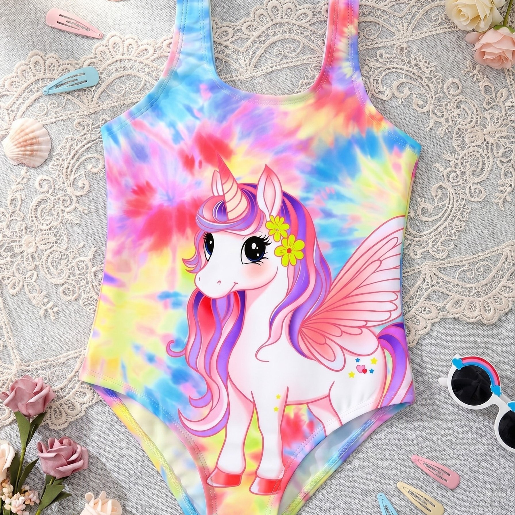 TEMU Costume da bagno per con stampa unicorno , 1 pezzo
