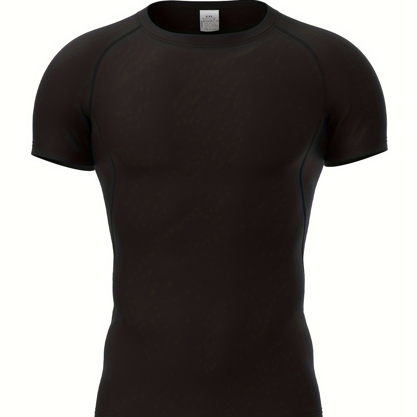 TEMU Men's Quick-dry Breathable Fitness Clothing For Running, Basketball, Soccer Training, And Compression Base Layers