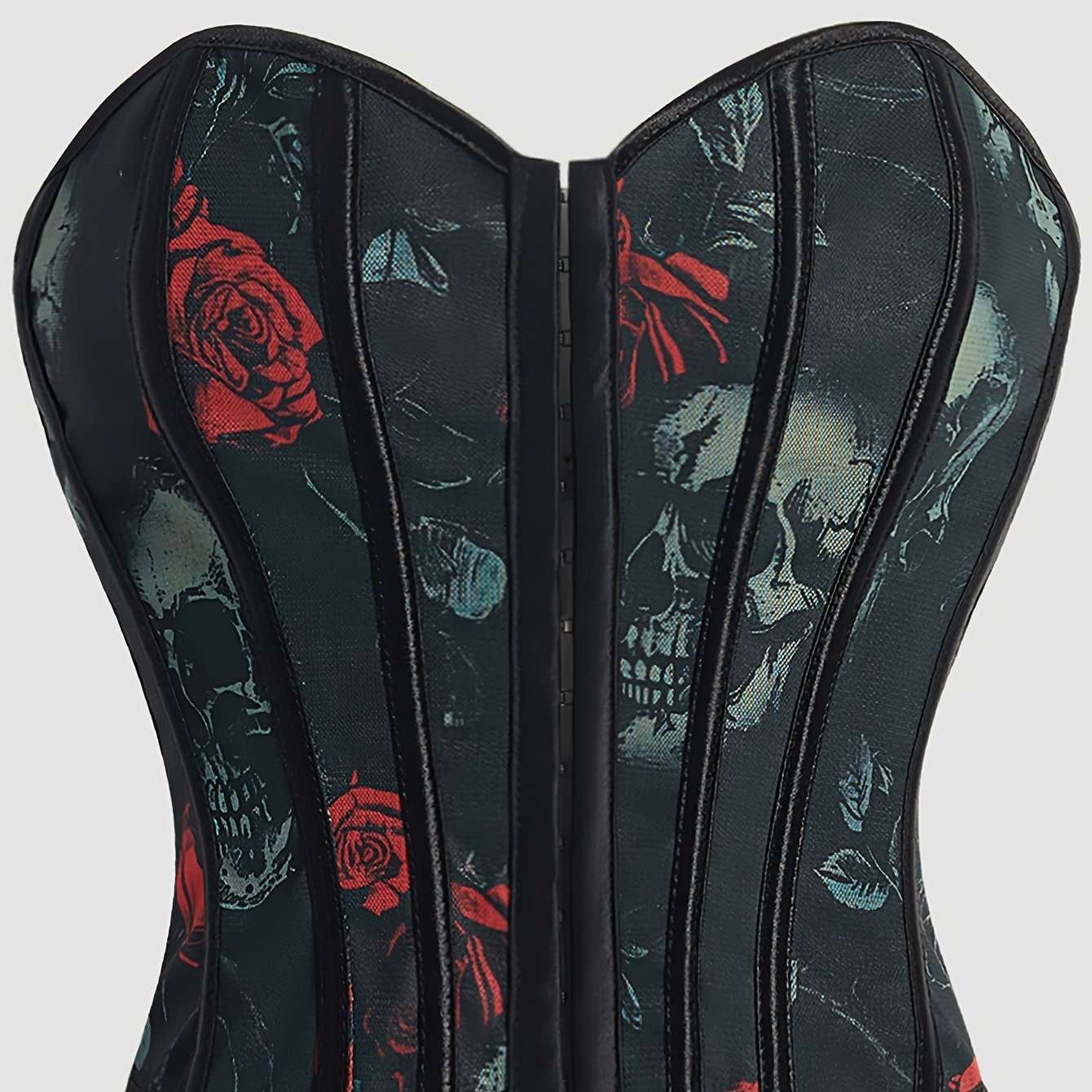 TEMU New Skull Single-breasted Women's Bandeau Bra Top With Underwire, Gathering, And Court-style Body Shaping Design