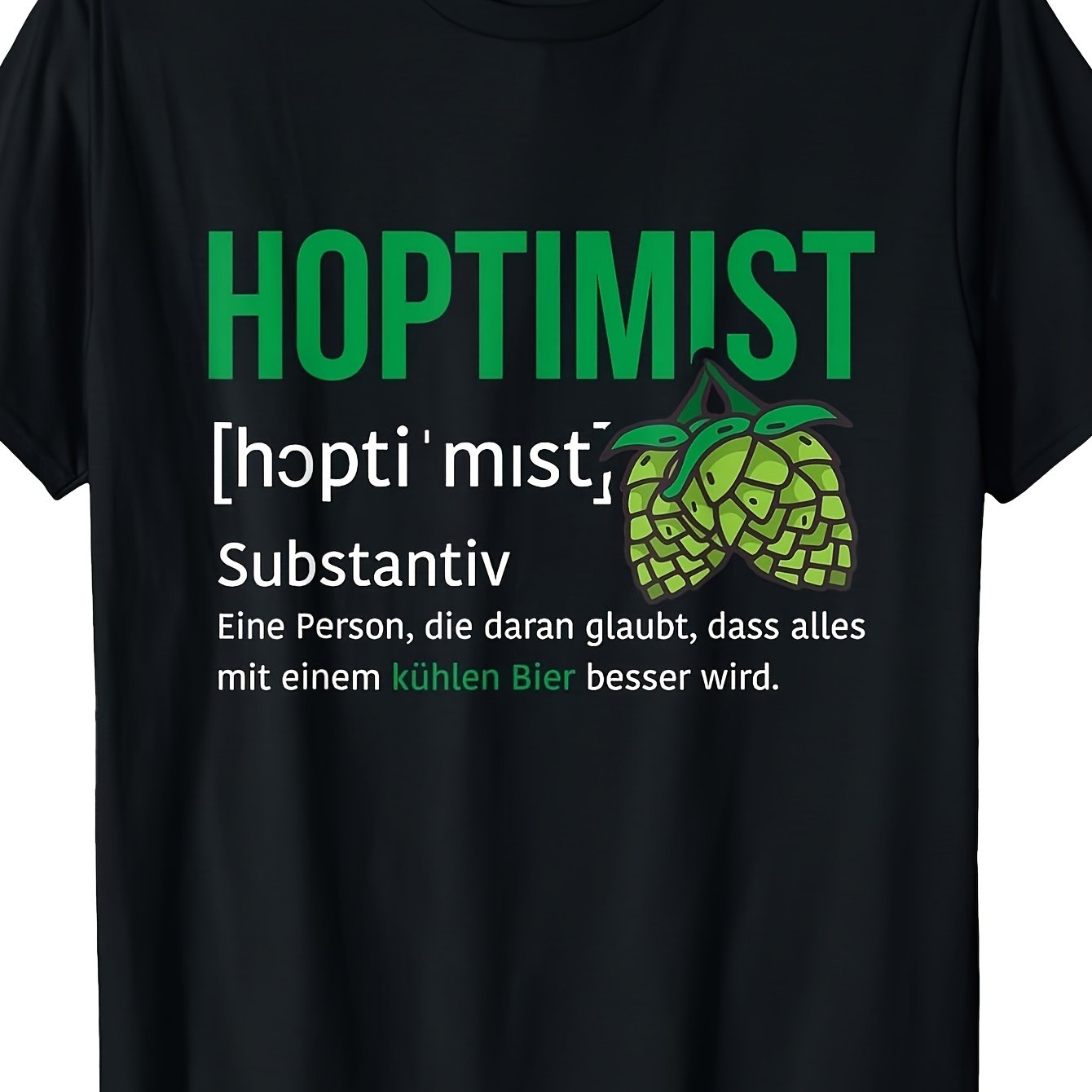 Men's & Unisex Beer T-shirt - Oktoberfest Pils With Hop Party Pils, Casual Round Neck Tee Suitable For Home, Work, Gifts (birthdays, Valentine's Day, Mother's Day) - S-3xl, Comfortable Wear