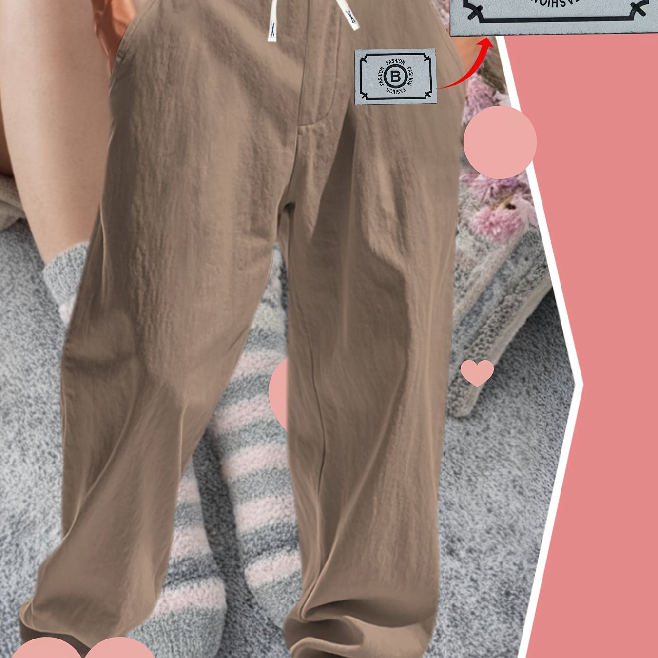 TEMU Men's Four-season Casual Linen Pants - Breathable, Comfortable And Loose Pants, Men's Pants, Festival Gift For , Defines And Highlights Fashion