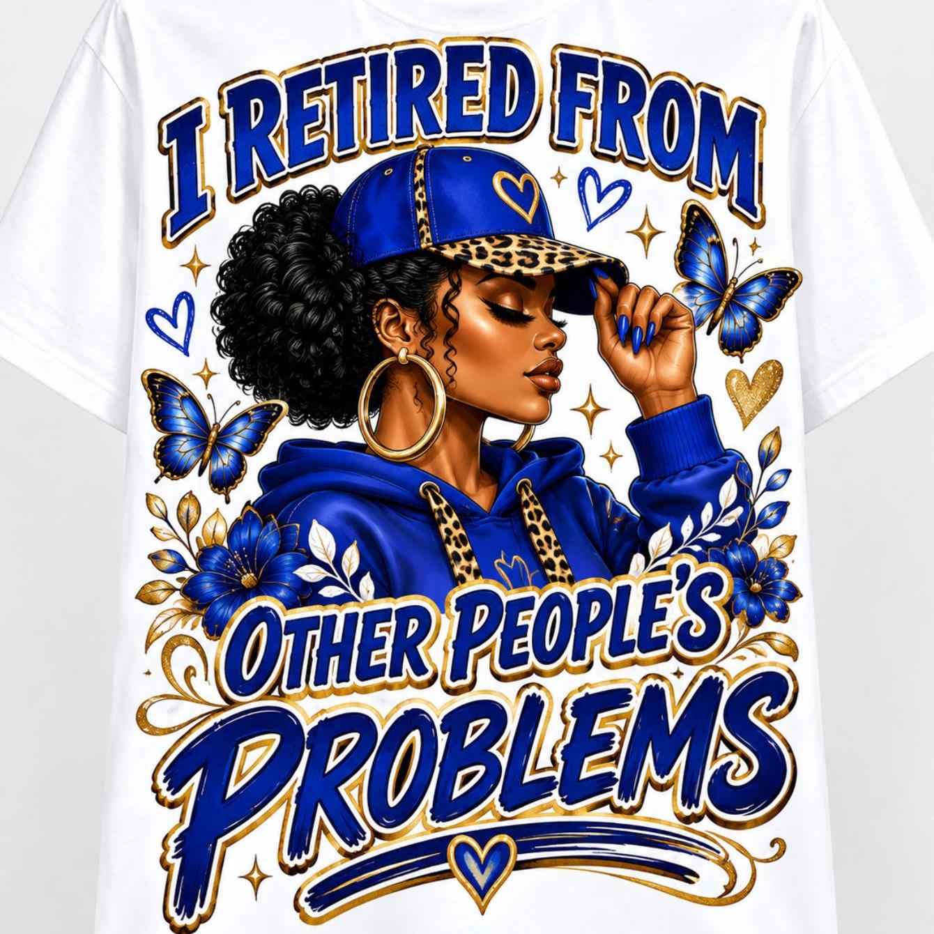 TEMU Men And Women I Retired From Other Graphic T Shirt Portrait Slogan Print Tee Soft Breathable Fabric Regular Fit Round Neck Machine Washable All
