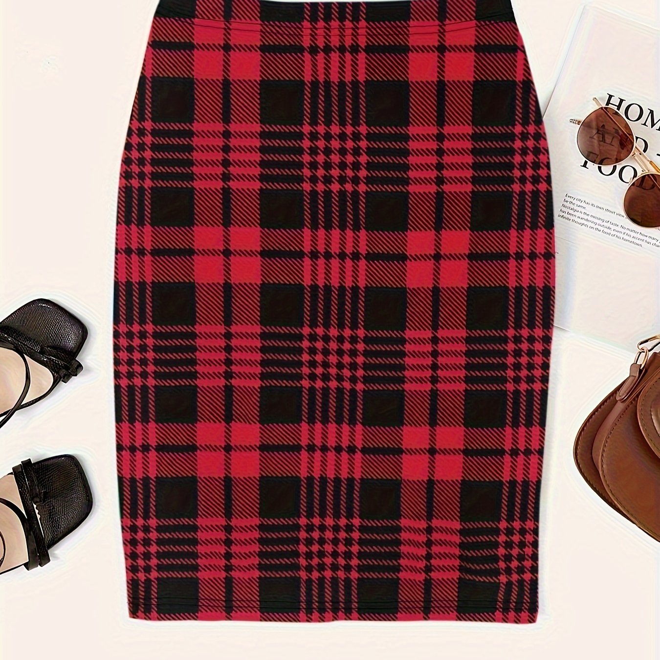 TEMU Şık Yarım Boy Etek, Zarif Kadınlar İçin