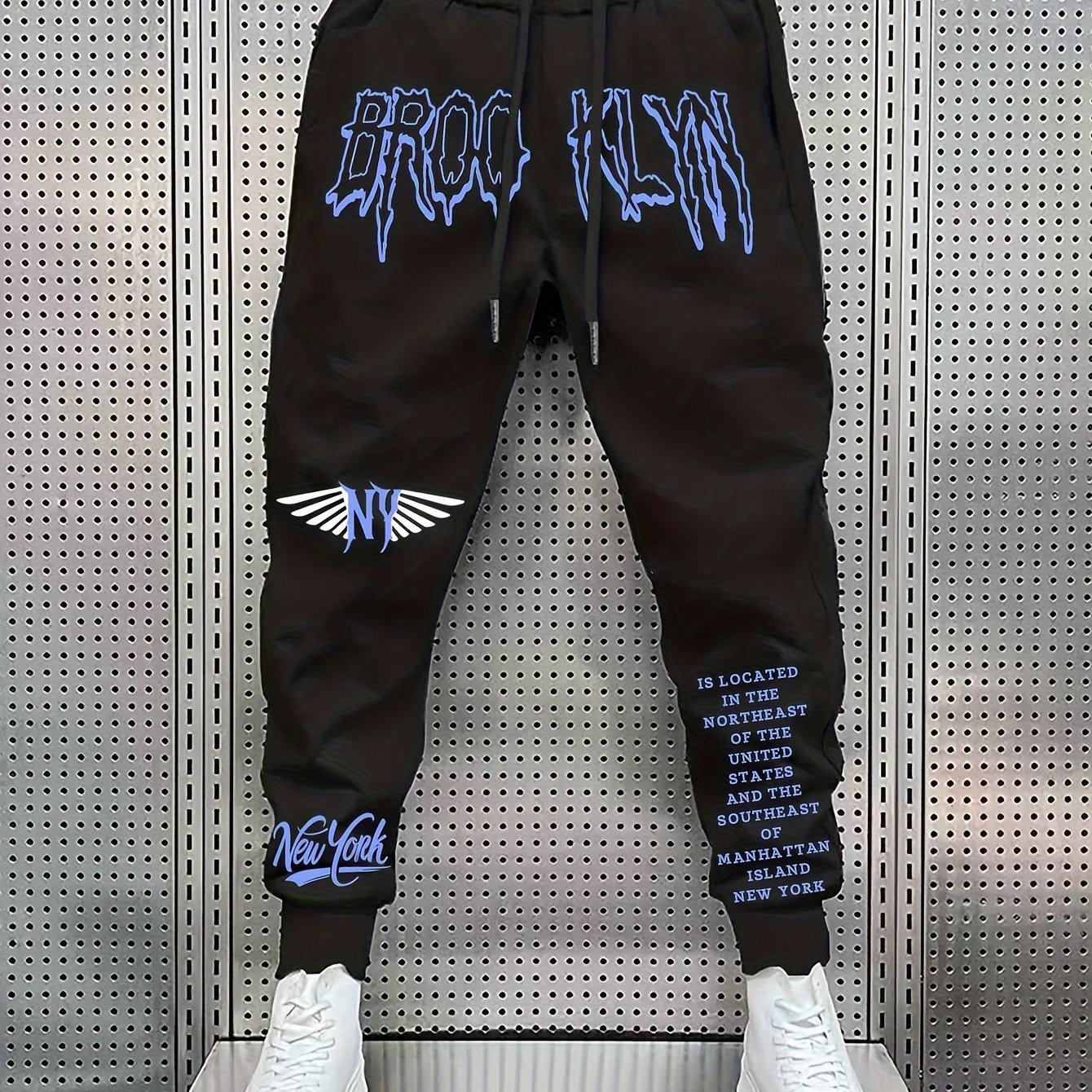 TEMU Men's Trendy Printed Casual Trousers