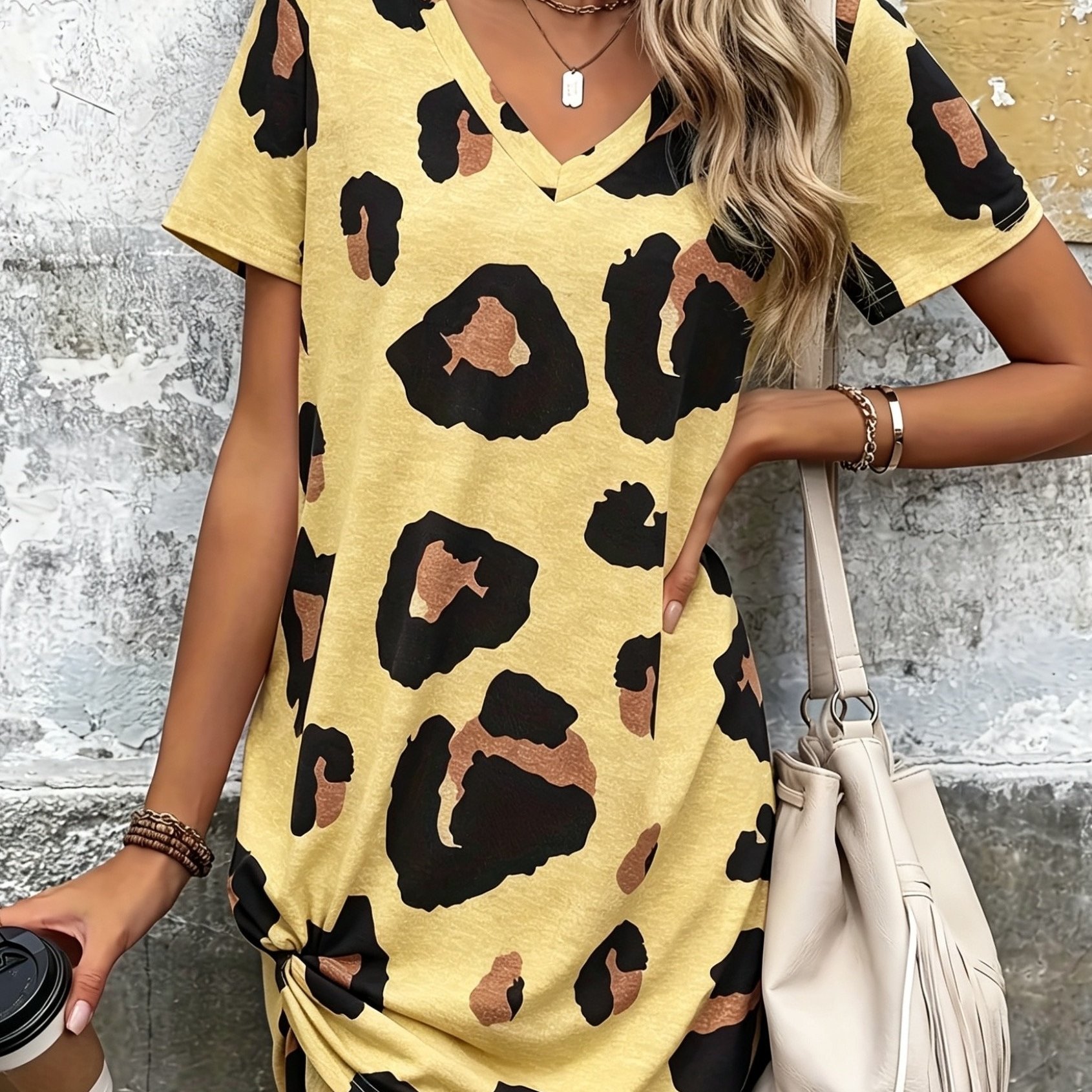 (cat Ears ) Printed Dress