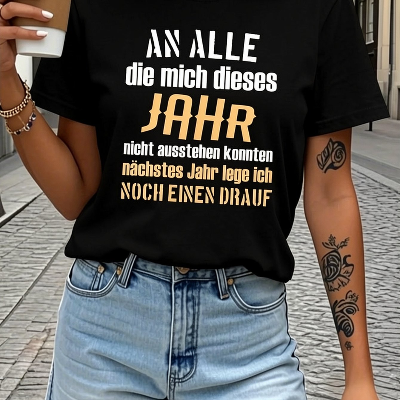 Casual T-shirts For Women - Teediy Funny Humor German Pure Fit - Pure - 2026 Summer Street Style T-shirts