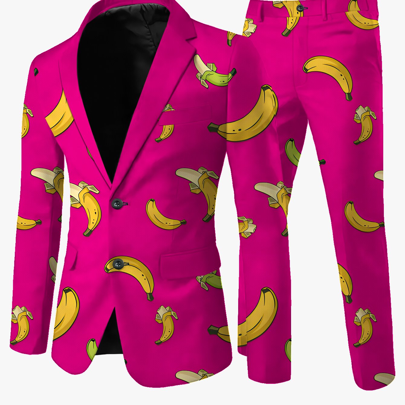 TEMU Conjunto de Traje para Hombre de Talla Estándar con Estampado de Moda