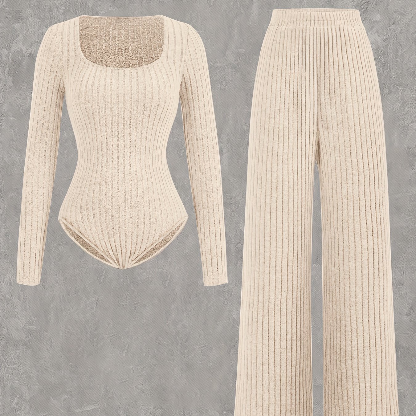 Image of Women's Autumn/winter Slim-fit Jumpsuit Set