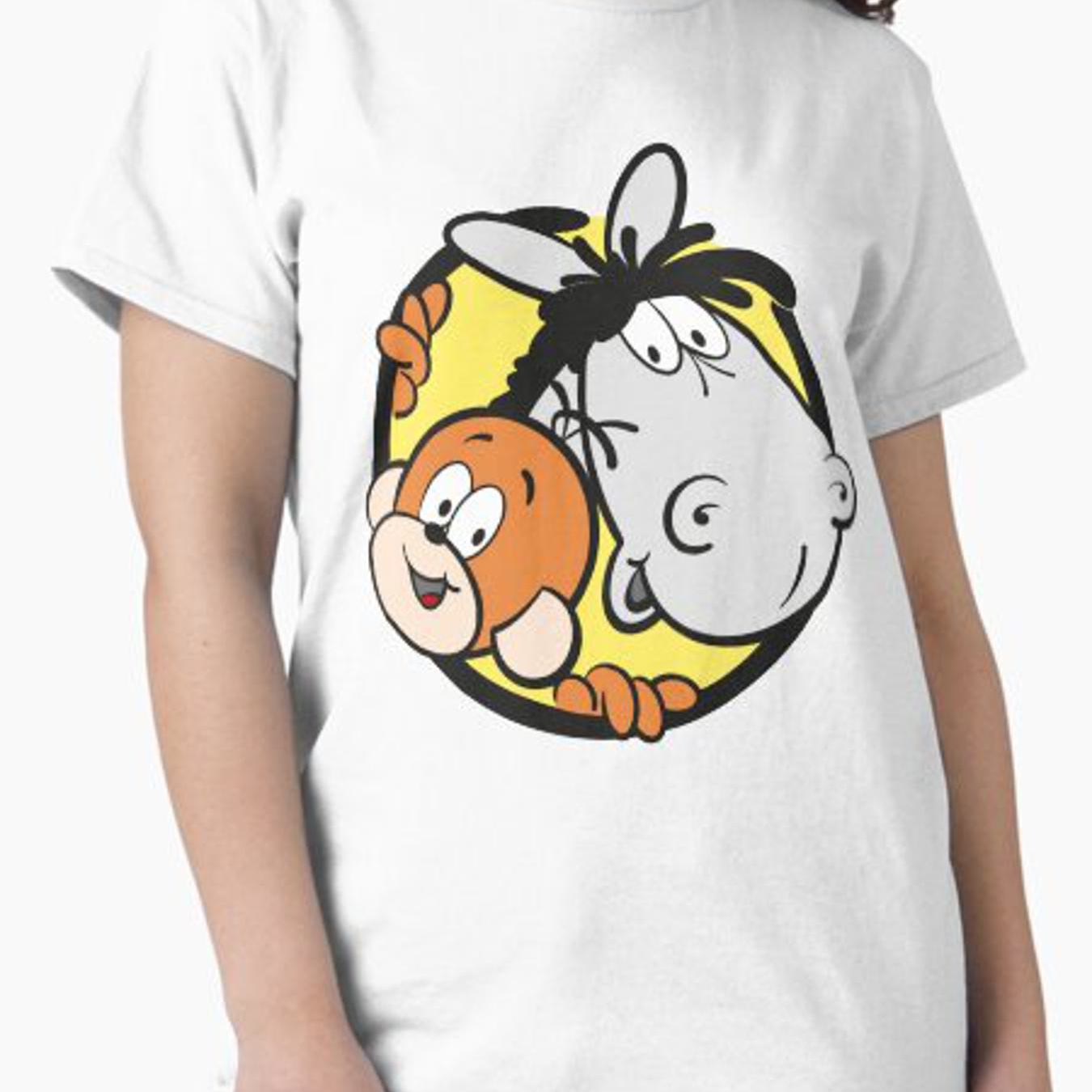 Monkey And Horse T-shirt Tee