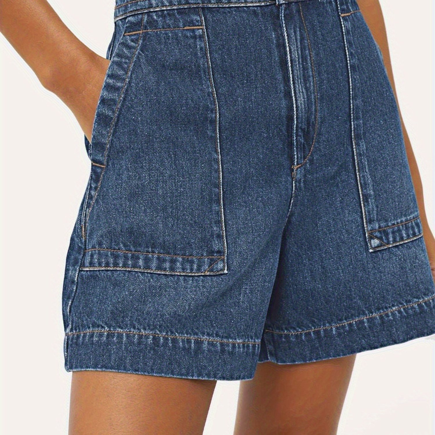 Women's Casual Jean Shorts High Shorts Wide Leg Summer Shorts With Pockets