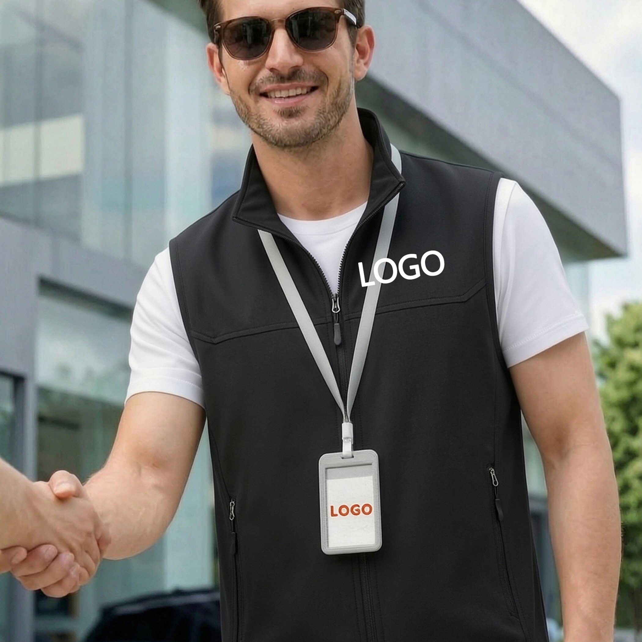 TEMU [custom Vest] Men's Vest, Lightweight Slim Soft Fabric, Supports Brand Logo Customization, Company Name Customization, Fashionable Easy Casual