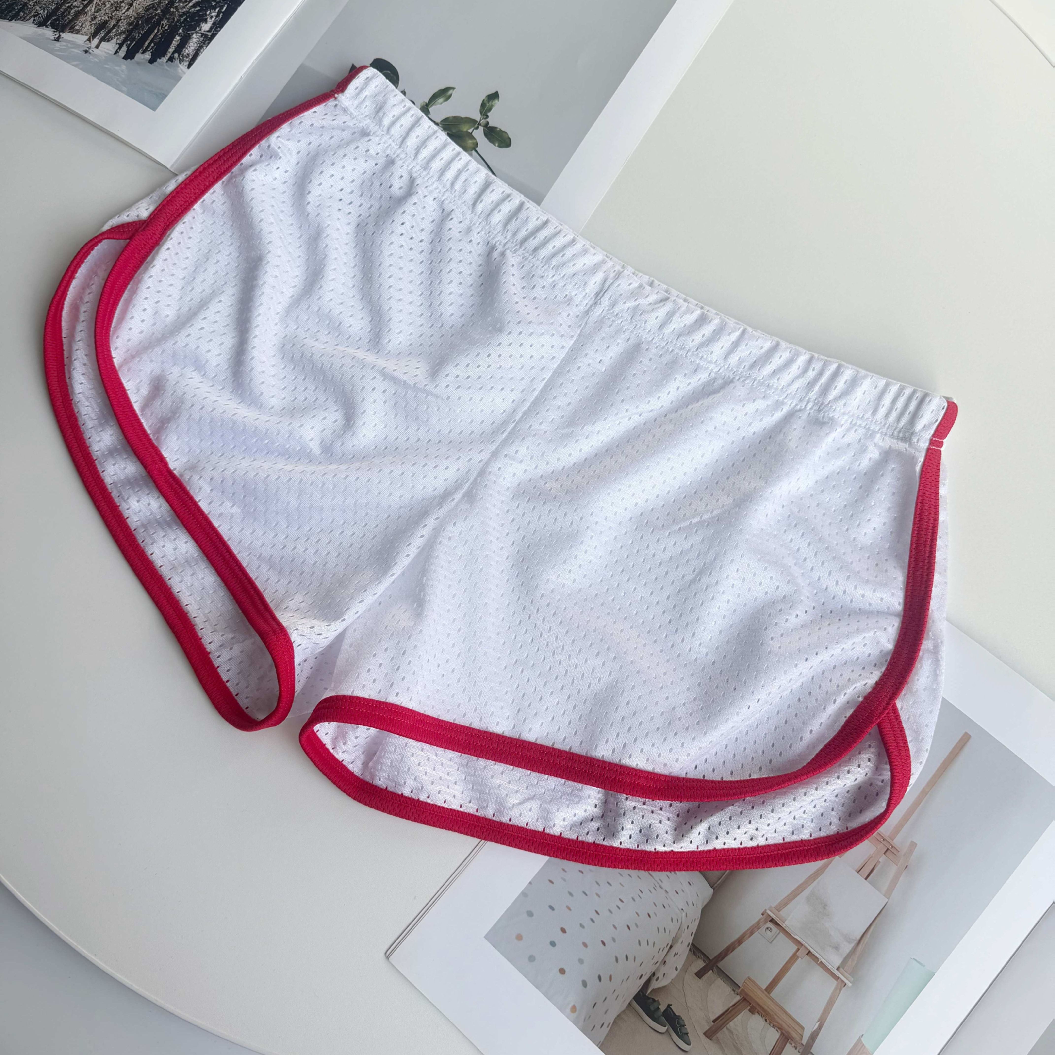 TEMU Bóxer tipo calzoncillo de malla transpirable de secado rápido para hombre, 1 pieza, con ribete y cintura elástica - , adecuado para el hogar,