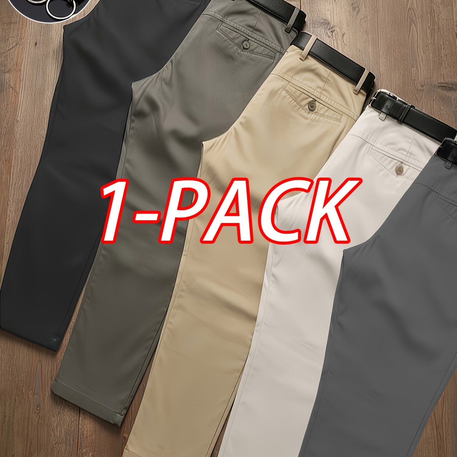 TEMU [5 Colors ] Teenager's Teen Pure Breathable Casual Pants 1pc | Loose And Slimming, Comfortable For , High , Soft And Breathable, Unrestrictive,