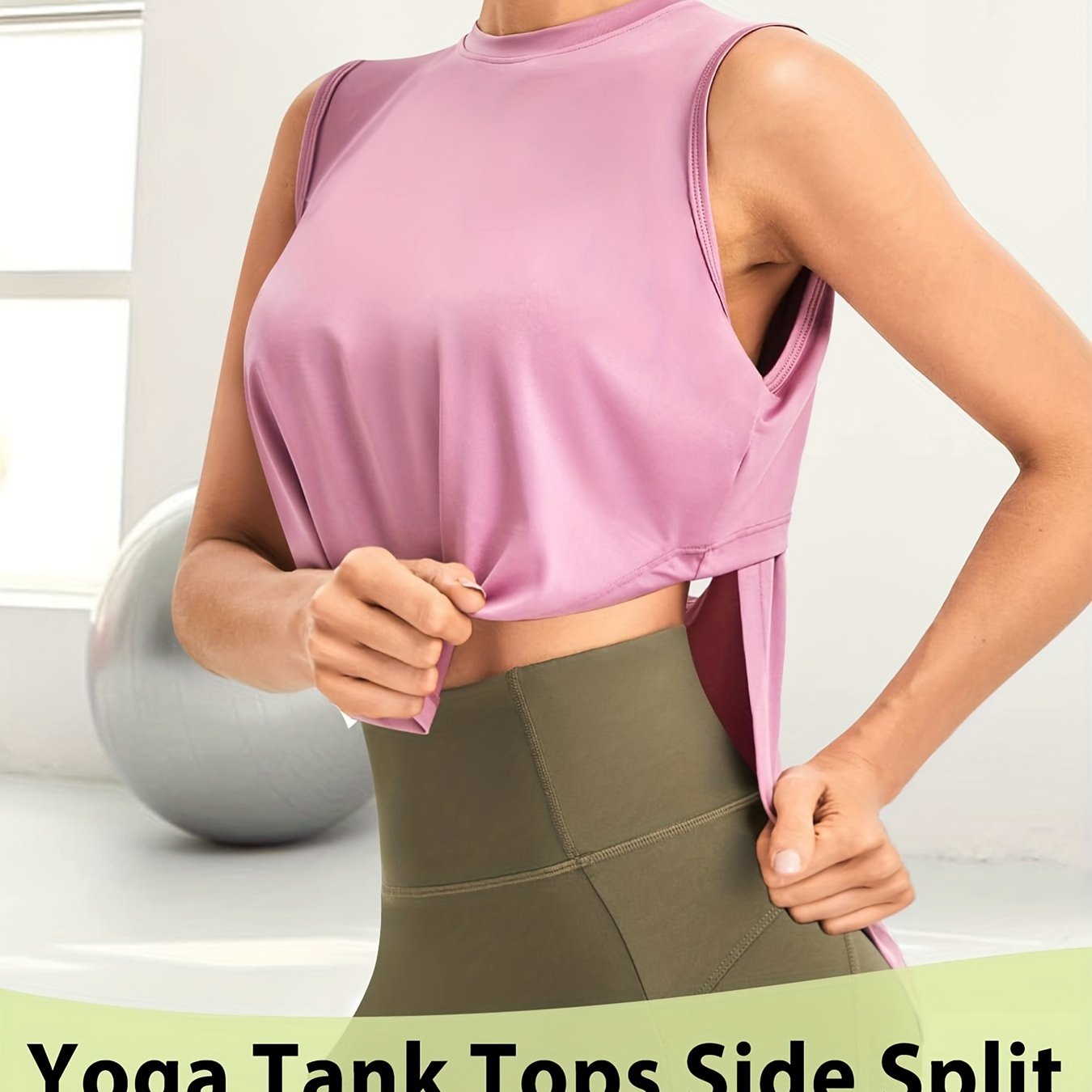 Women's Yoga Tops Short Sleeve Crew Neck Quick dry Tank Top - Temu Norway