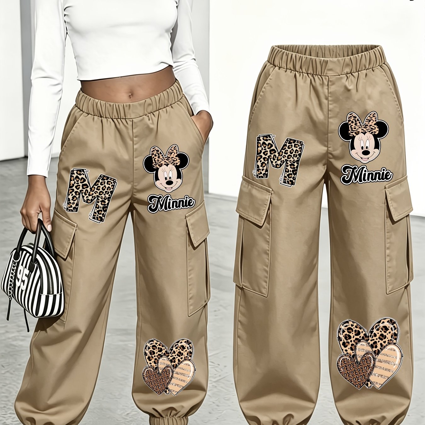 TEMU Plus Size - Women's Cargo Pants Suitable For Christmas, Halloween, Homecoming Events, Outdoor, And Including And Football, Making Them An Ideal