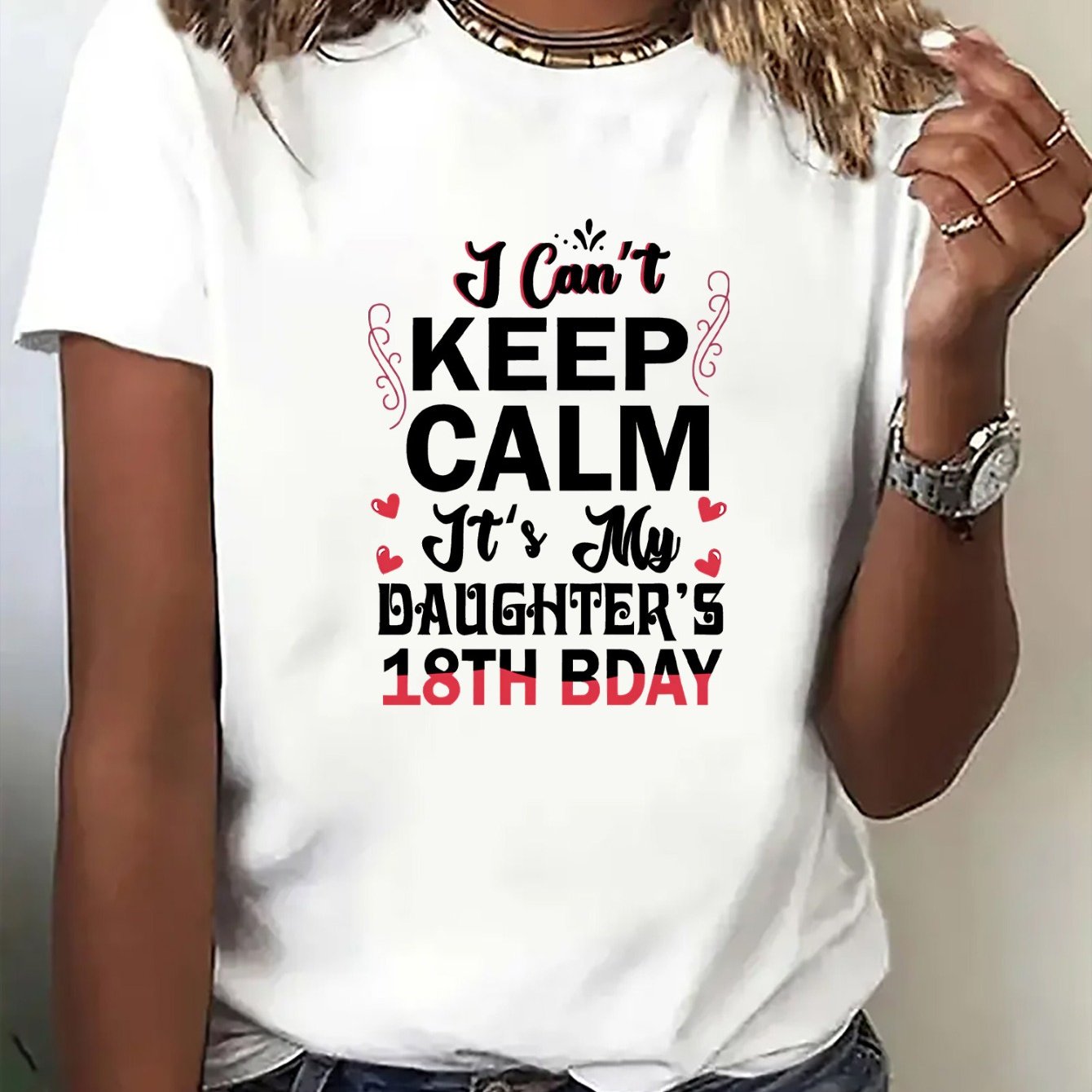 TEMU High Quality Women's T-shirt - I My 18th Bday - Perfect Gift For Moms