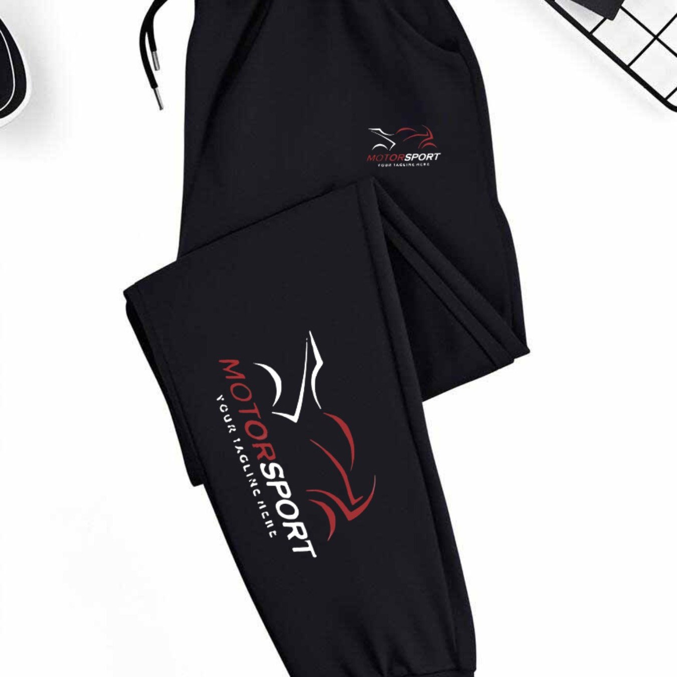 TEMU Men's Letter Sports Pants, Made Of Knit Fabric With An Adjustable Drawstring Waistband; Suitable For Wear In Multiple Such As Home, Commuting,