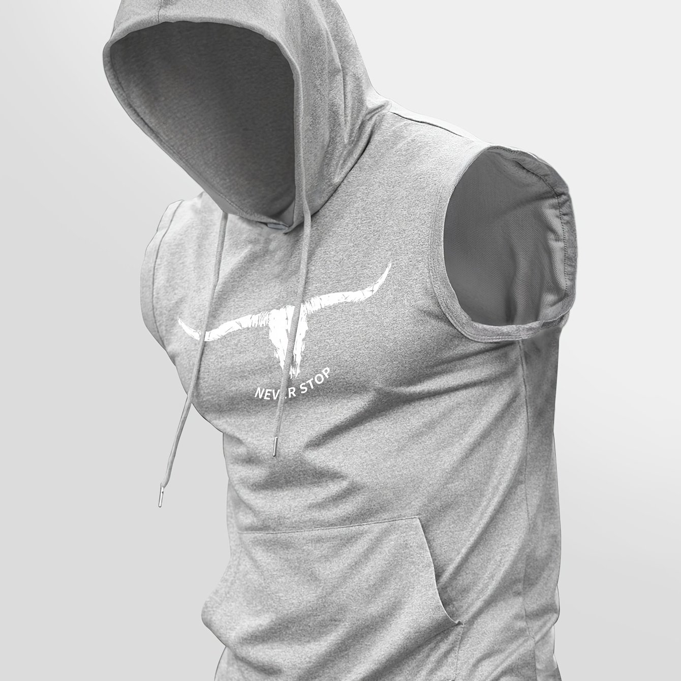 TEMU Men's Fashion Trendy Athletic Hooded Vest