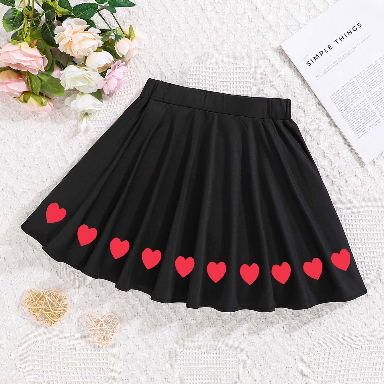 TEMU Graphic Print Skirt, High Waist Casual Skirt, Women's Clothing