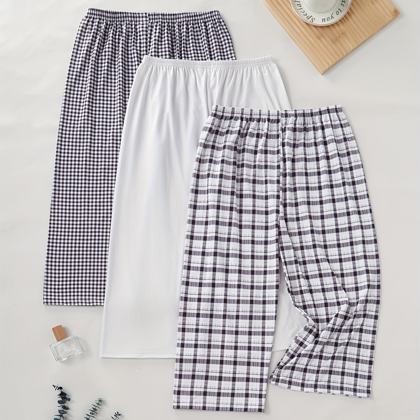 TEMU 3-pack Print Capri Pants. And , Versatile And Casual