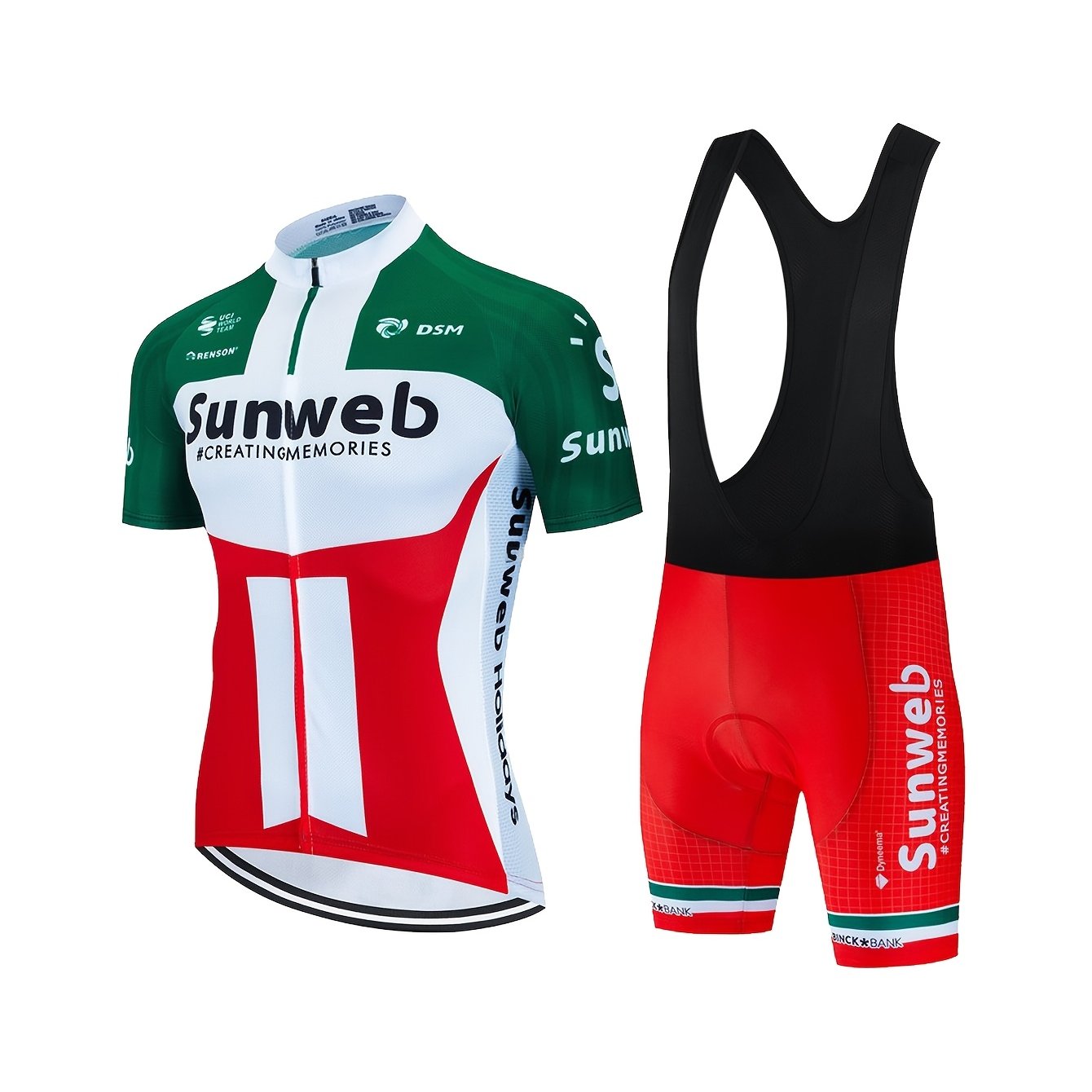 2pcs Set/men's Cycling Short-sleeved T-shirt + Pants Set Suitable For Off-road Cycling Enthusiasts Quick-drying And Breathable Summer Slim-fit Cycling Suit Set