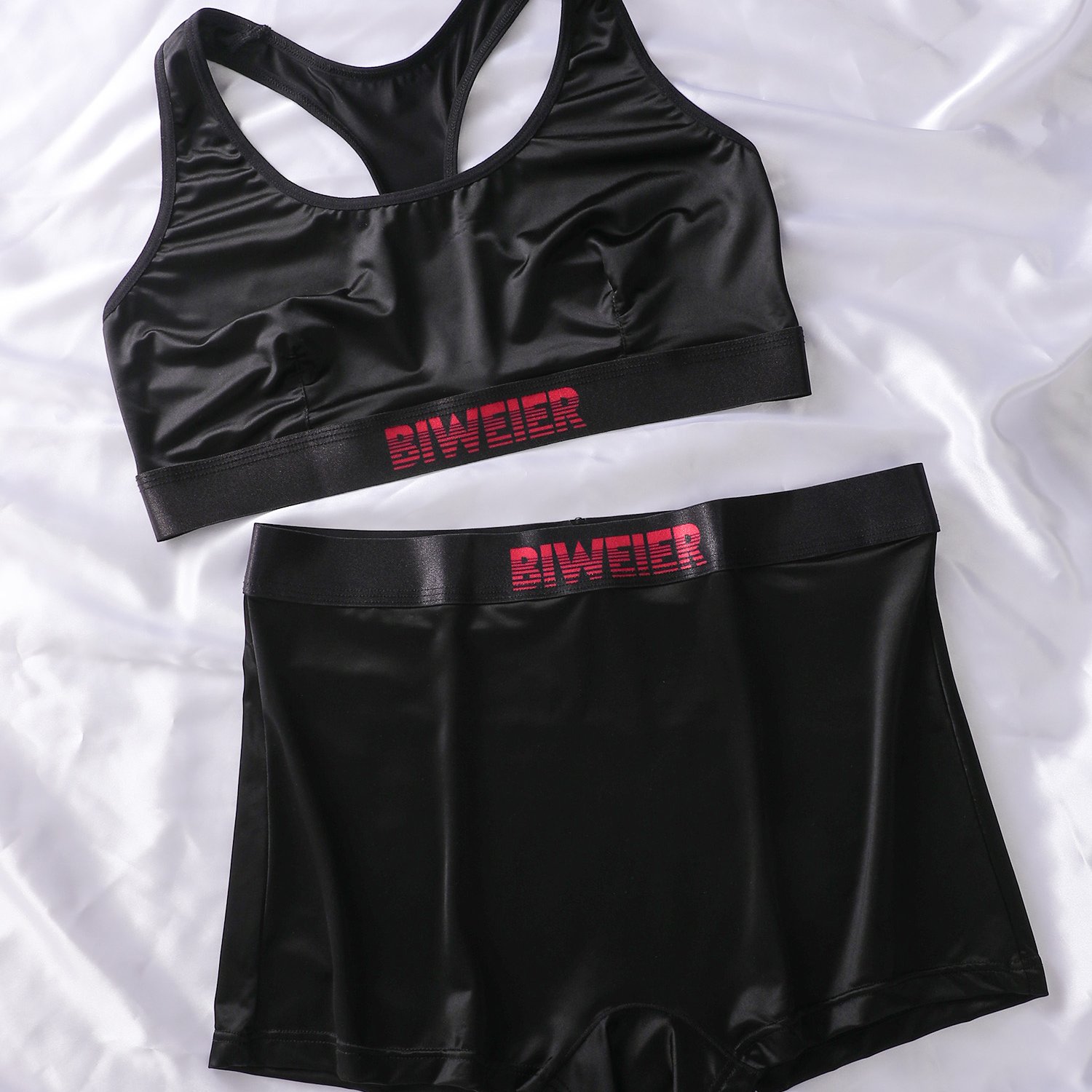 Image of : Unpadded Bra And Boyshorts. Lightweight, Breathable, And Smooth For Yoga, Lounging, Or Sleep