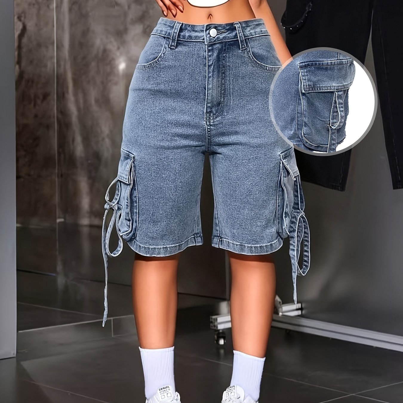 1pc 2026ss Women's Loose Casual Shorts, Korean Style Simple & Fashionable, Versatile For , Home, And Walking