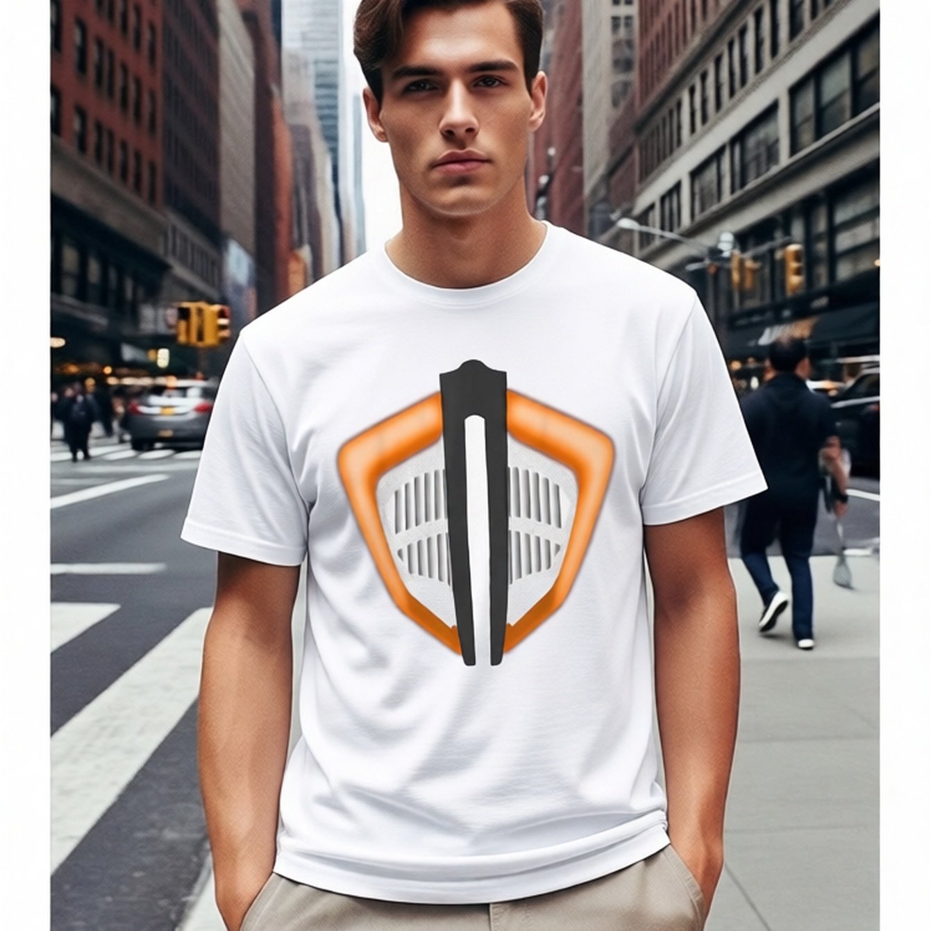 Men's T-shirt, Motorcycle Mask 1290, 180g