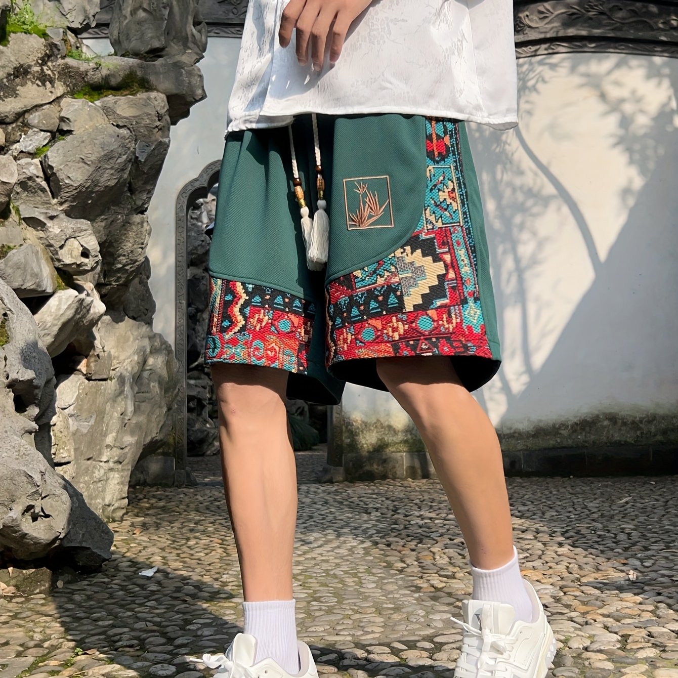 Image of Geng Yuan Shi Middle East Men's Shorts Summer Five-point Pants Fashion Trendy Brand Shorts