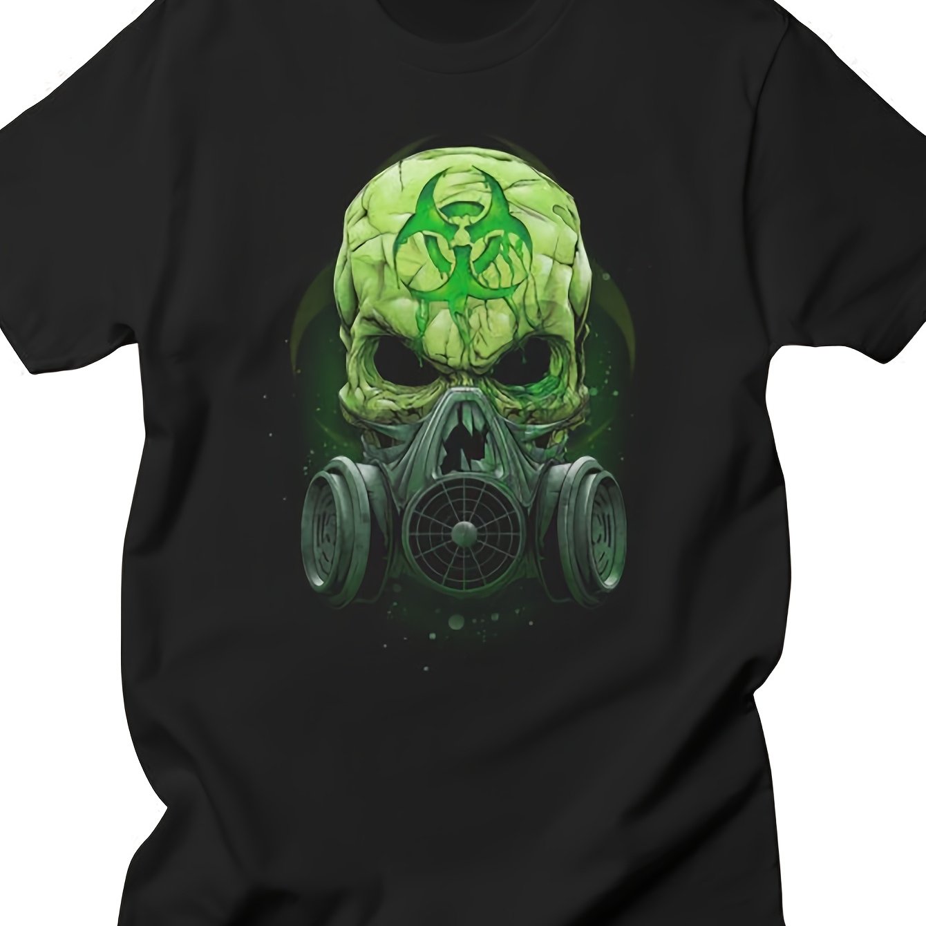 Image of Skull Mens T-shirt Men's Black Simple Crewneck M L Xl 2xl 3xl