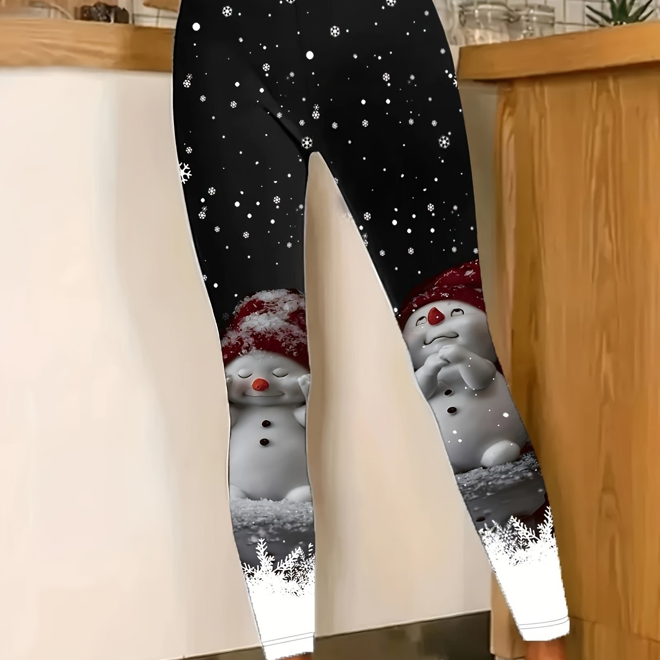 Women's High-stretch Christmas Print Leggings - Comfortable & Stylish, Perfect For