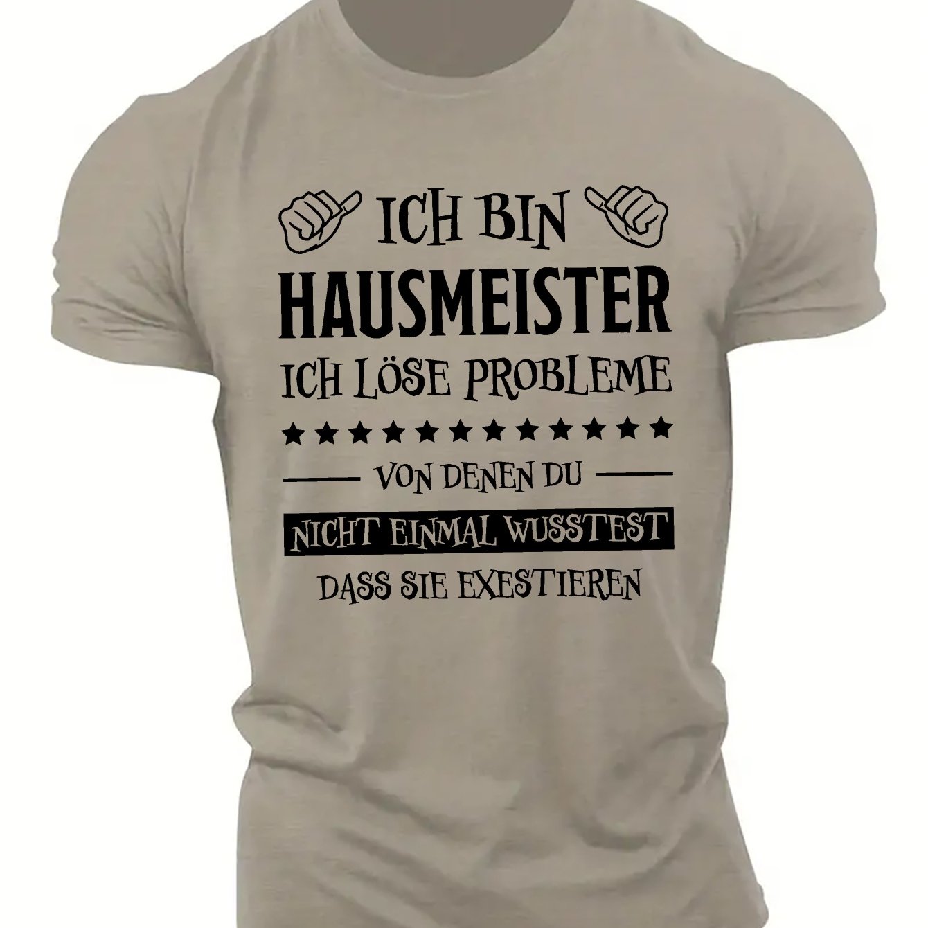 Fun German Men's Short Sleeve T-shirt Summer T-shirt Top