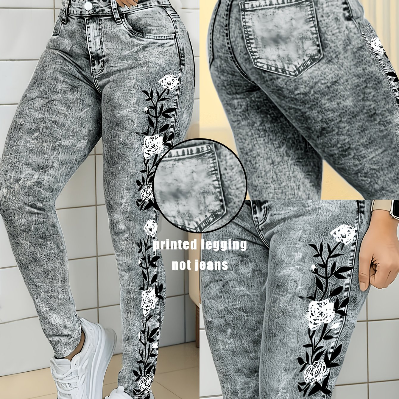TEMU Plus Size - High-waist Elastic Versatile Women's Pants; Elegant And Fashionable Women's Leggings; Tight Pants; Pants; Pants