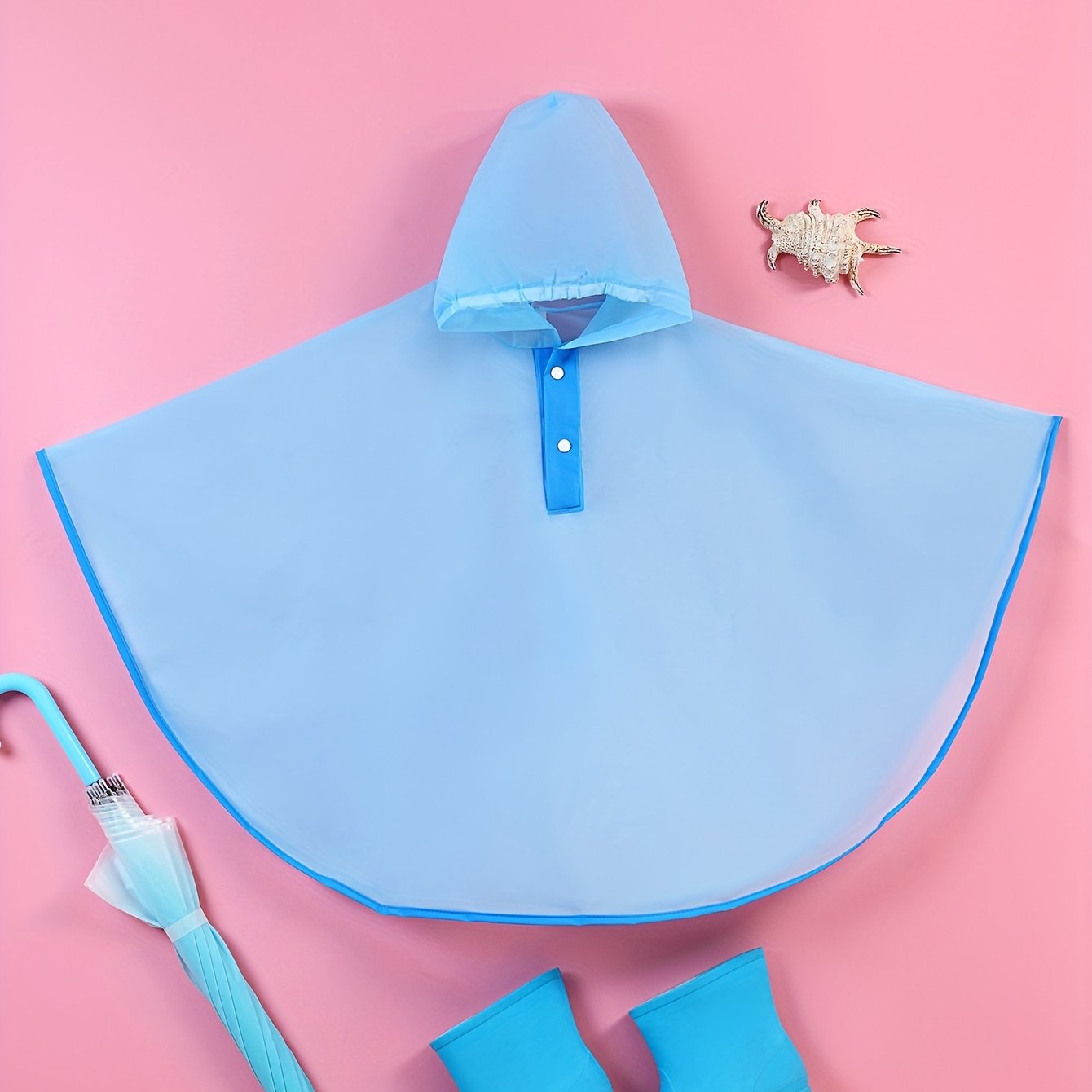 Eva Cape For Olds, Suitable Outdoor Hiking And Play, Children's Raincoat Cloak