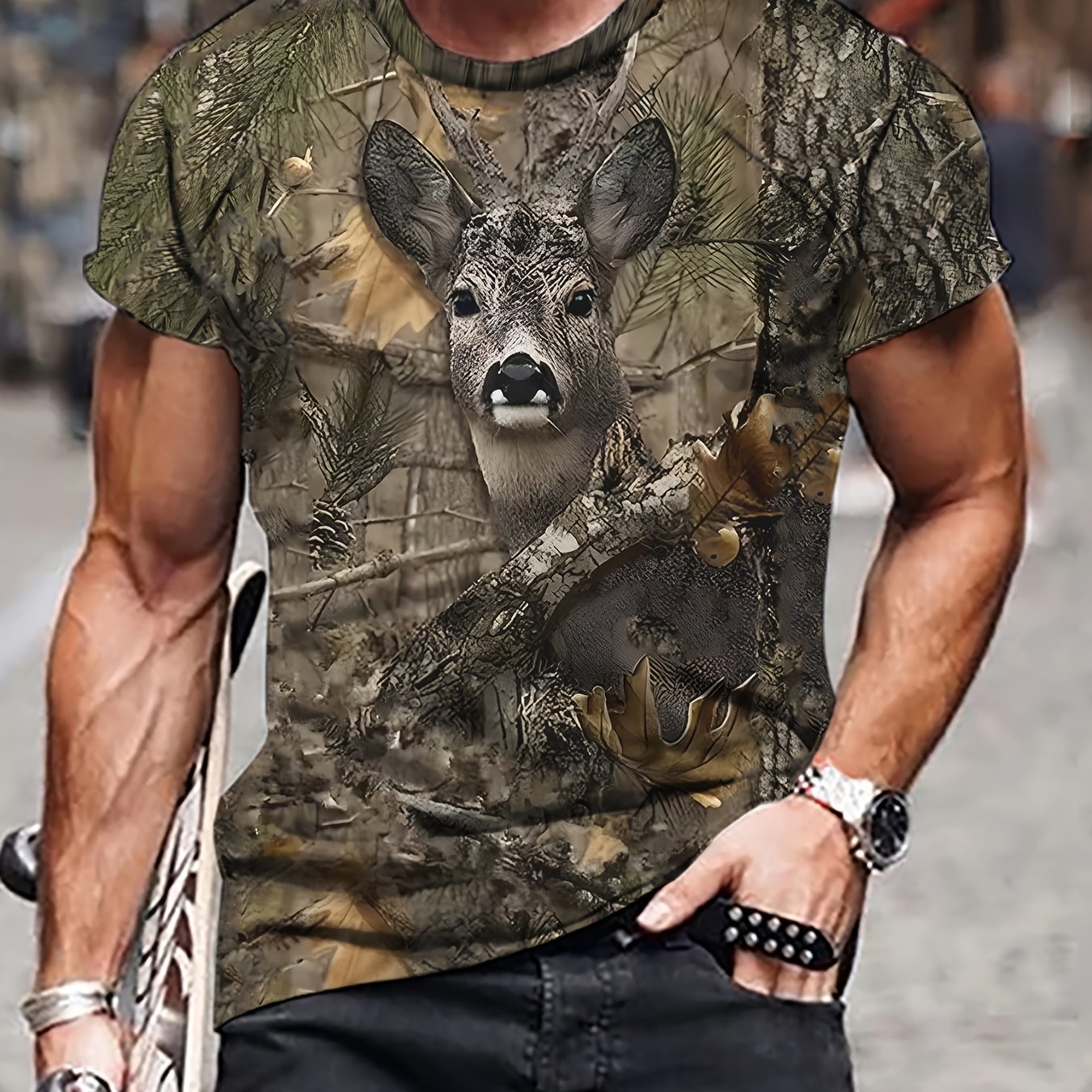 Men's T-shirt Fashion Casual Short Sleeve