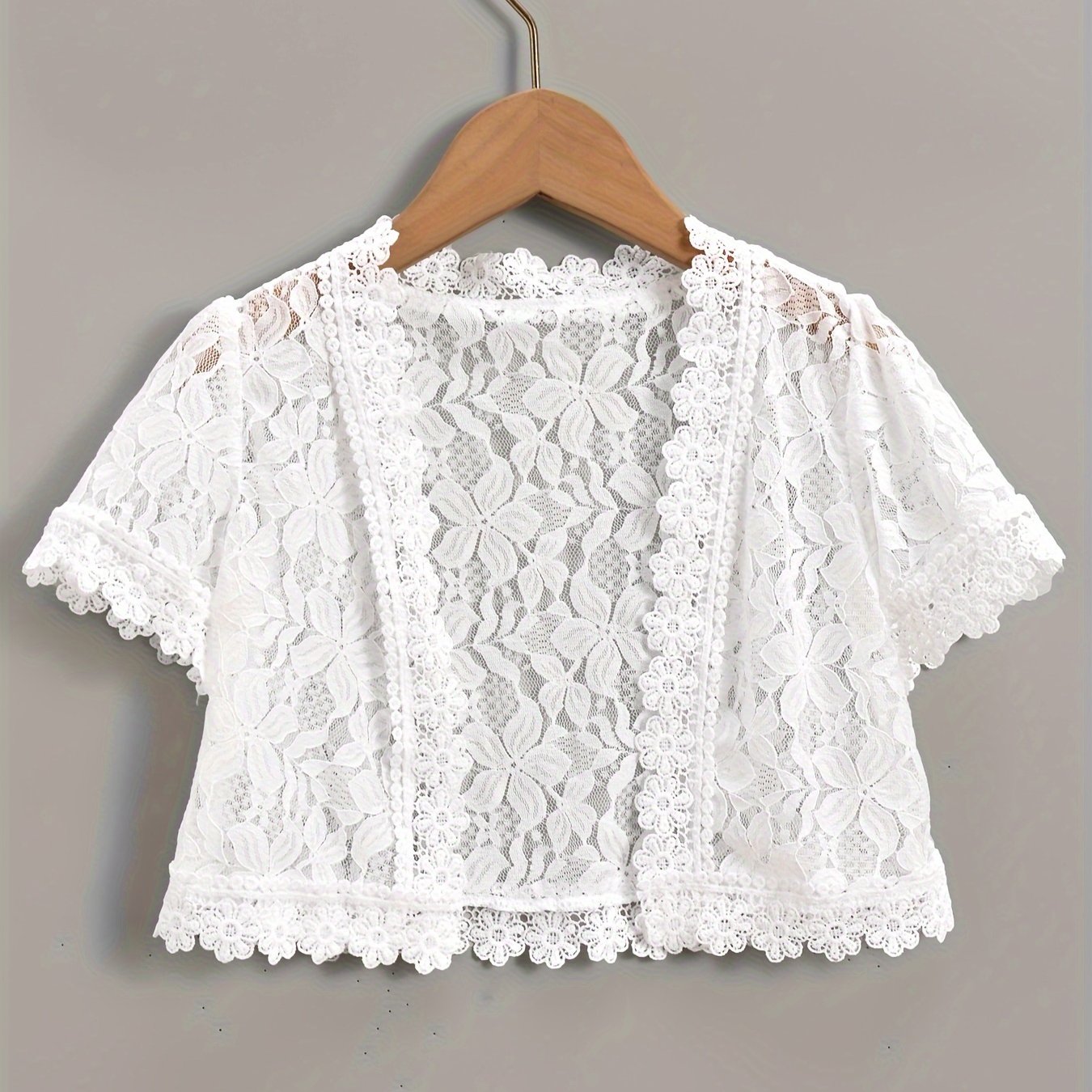 Girl's Party Blend Short Sleeve Cardigan