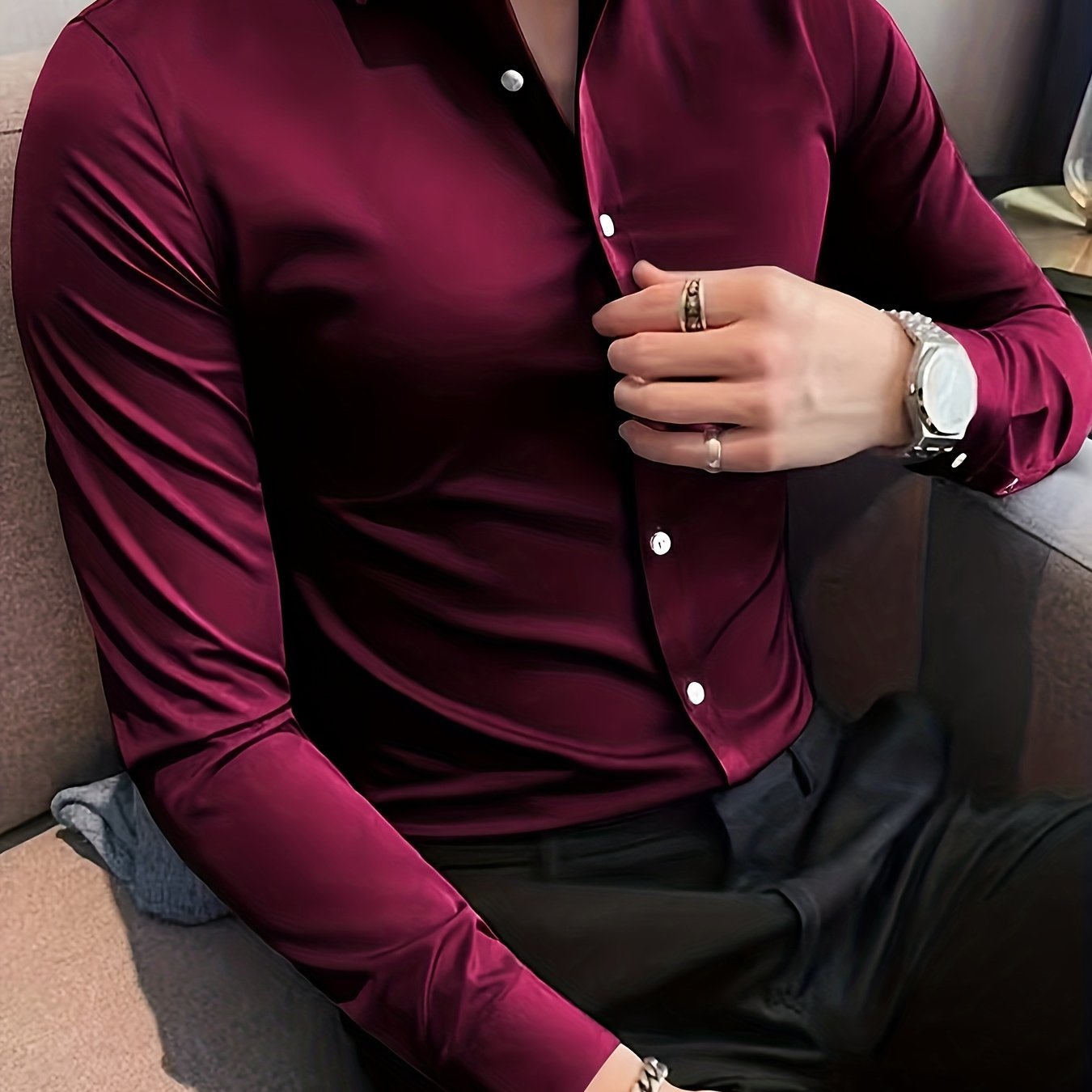 TEMU Men's Fashion Mature Shirt