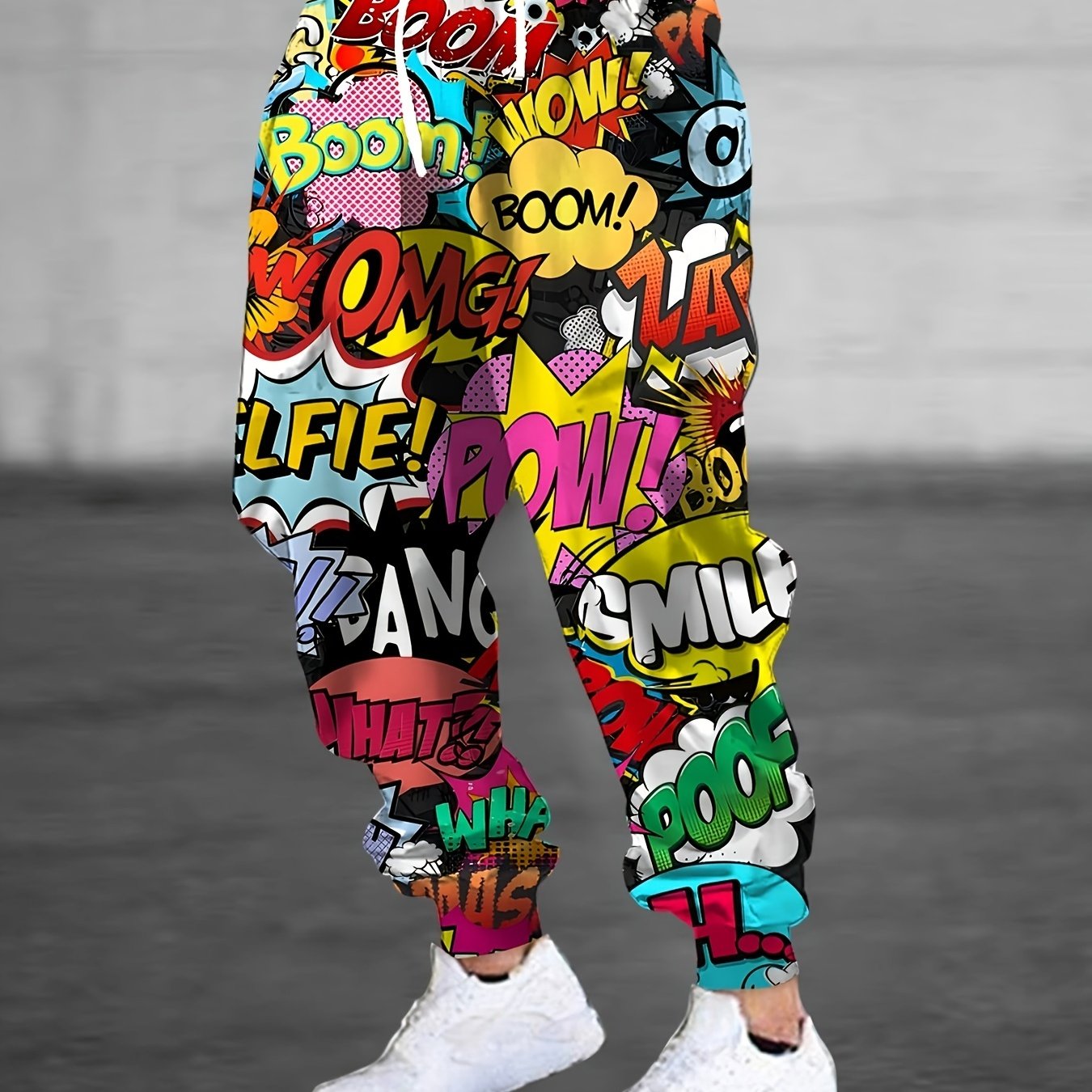 E-shop Herren 3D Anime-Druck Jogginghosen mit Kordelzug & - Stilvolle, Bequeme Polyester-Sweathosen
