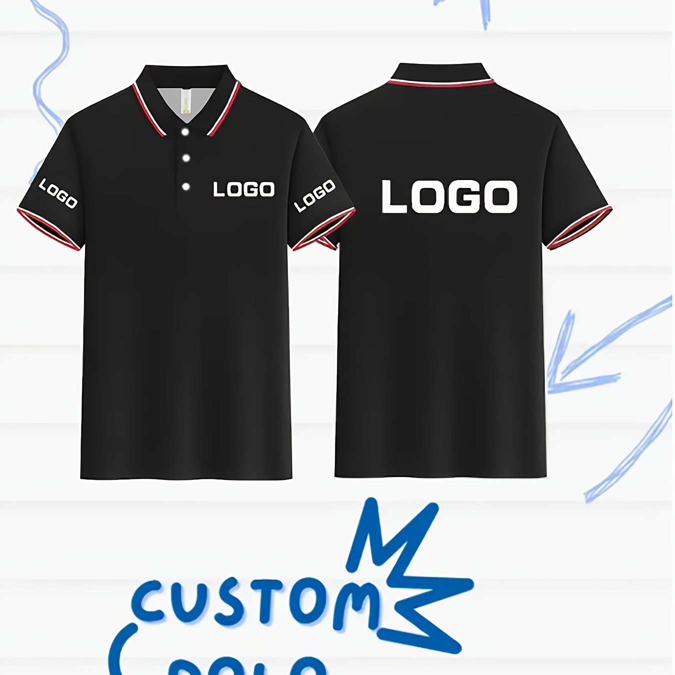 TEMU Custom Men's Casual Shirts, In 3 Options For The Front, Back, And Cuffs, Featuring Personalized Photos, Logos, And Designs. Perfect For Couples