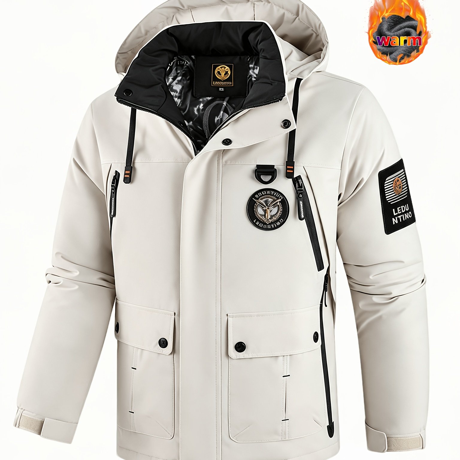 Men's Autumn/Winter Hooded Outdoor Jacket