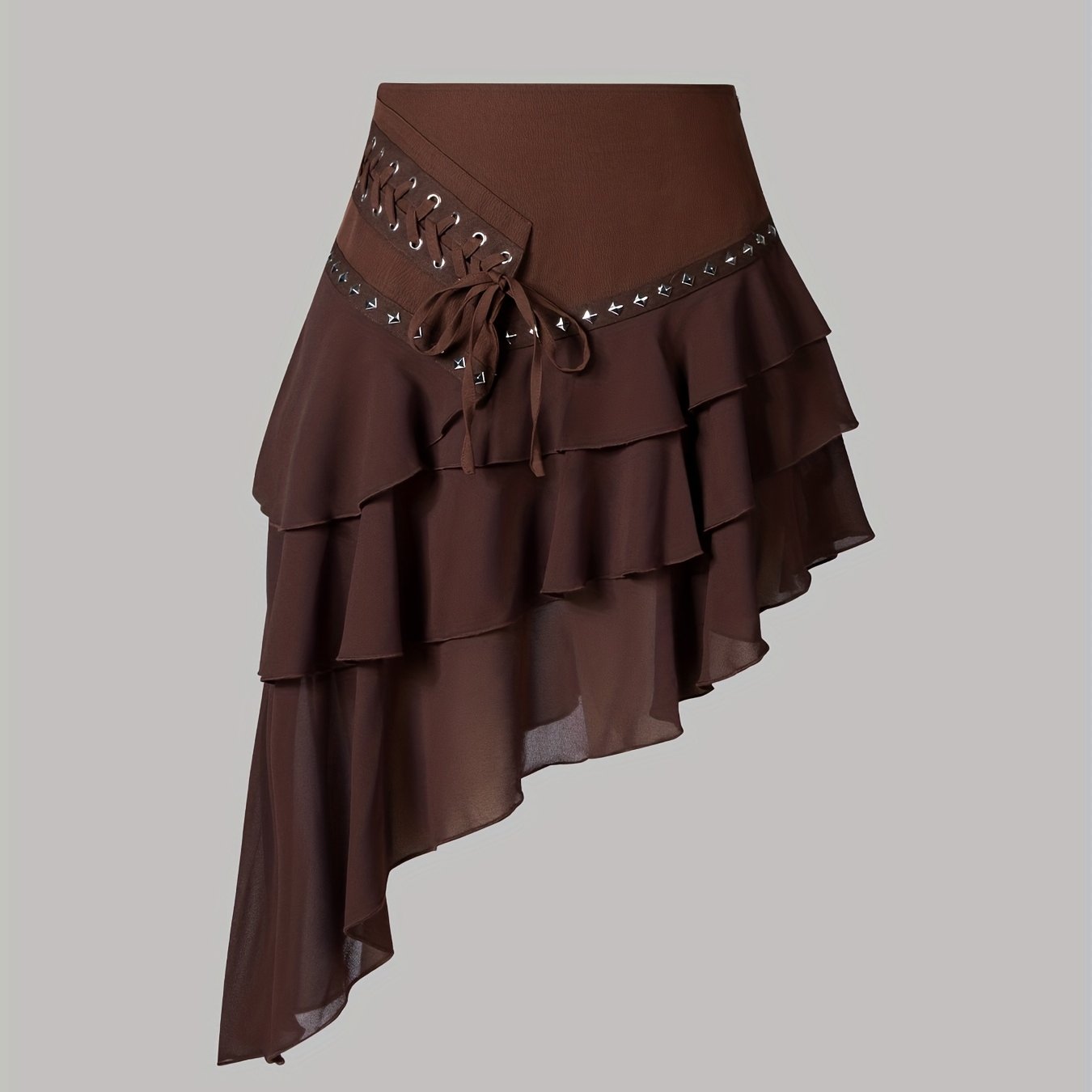 Women's Asymmetrical Hem Skirt, Bohemian Style, , Festive Style
