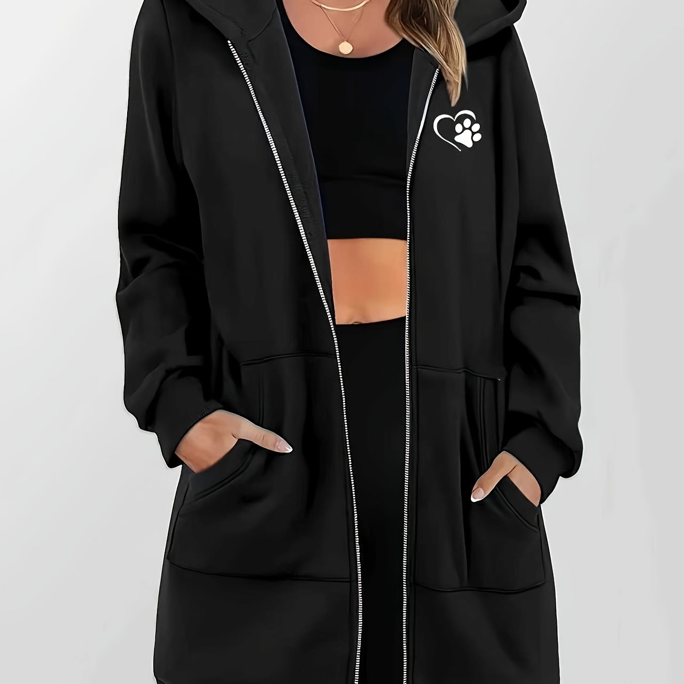 Women's Fashion Zip-up Hoodie