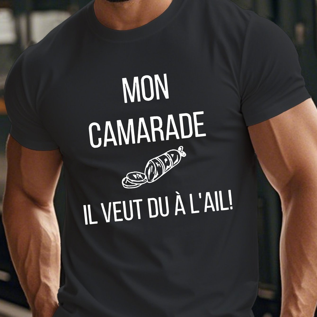 TEMU T-shirt à manches courtes humoristique pour hommes, parfait pour l'été